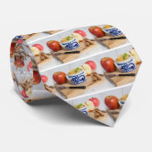 Applesauce with cinnamon in stoneware bowl krawatte (Gerollt)