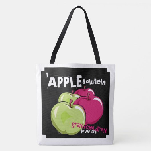 APPLEsolut Liebe meine Enkelkinder Tasche (Vorderseite)