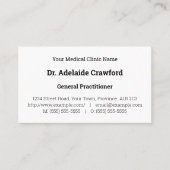 Applet, Schlichte Visitenkarte (Vorderseite)