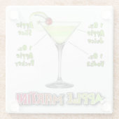 Appletini alias Apple Martini Cocktail Recia Glasuntersetzer (Rückseite)