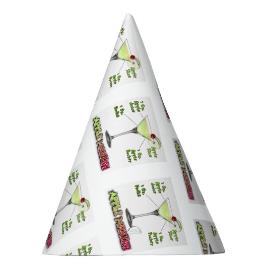 Appletini alias Apple Martini Cocktail Rezept Partyhütchen (Rechts)