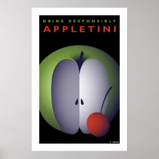 Appletini (kleines Poster) Poster