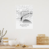 Appleton Karte - Wisconsin - City Map Poster (Küche)