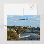 Appleton, Landschaftsbild Wisconsin Postkarte (Vorne/Hinten)