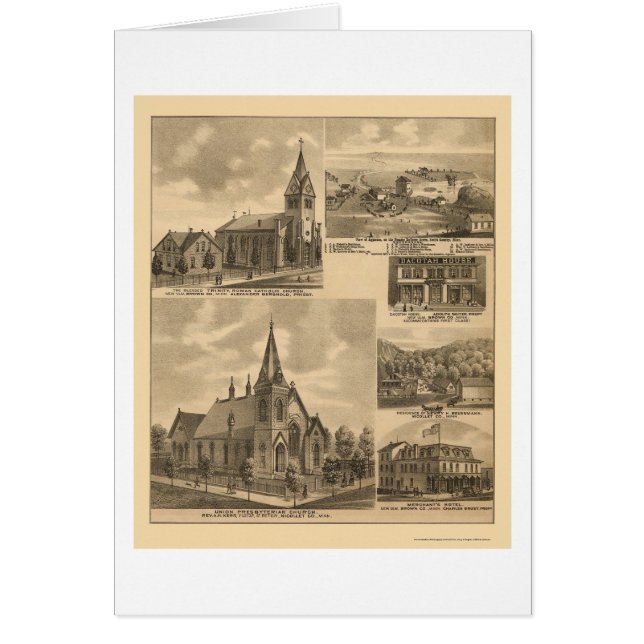 Appleton, MN Panorama-Karte - 1874 (Vorne)