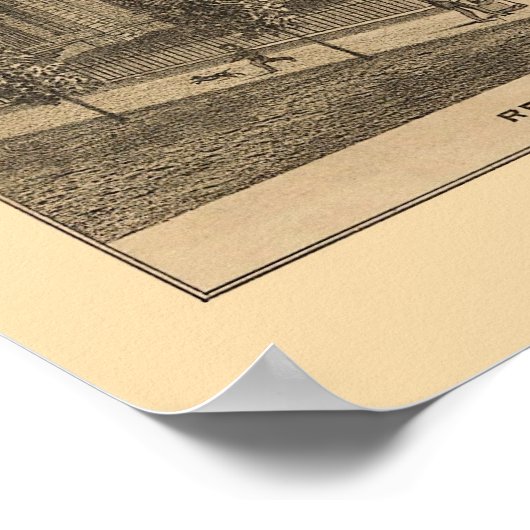 Appleton, MN Panorama Karte - 1874 Poster (Ecke)