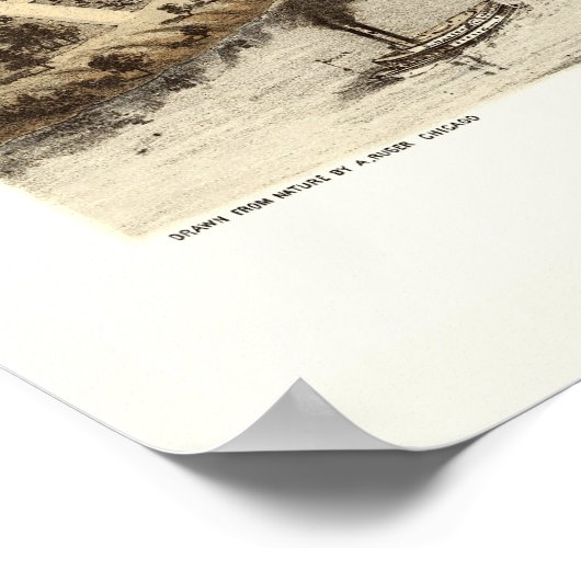 Appleton, WI Panorama Karte - 1867 Poster (Ecke)