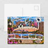 Appleton Wisconsin Postkarte (Vorne/Hinten)