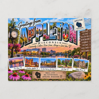 Appleton Wisconsin Postkarte