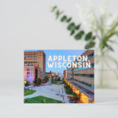Appleton, Wisconsin Postkarte (Stehend Vorderseite)