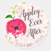 Appley Ever After - Apple Pub Runder Aufkleber (Vorderseite)