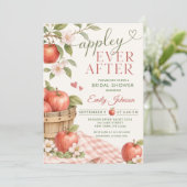 Appley EVER AFTER Brautparty Einladung (Stehend Vorderseite)