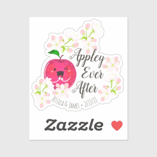 Appley Ever After - Punny Garden Aufkleber (Blatt)