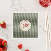 Appley Ever After vintage Gingham Serviette (Beispiel)