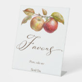 Appley immer nach Apfelfall Brautparty bevorzugt Sockelschild (Vorderseite)