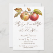 Appley immer nach Apfelfall Brautparty Einladung (Vorderseite)