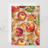 Appley immer nach Apfelfall Brautparty Einladung (Rückseite)