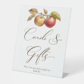 Appley immer nach Apfelfall Brautparty Geschenke Sockelschild (Vorderseite)