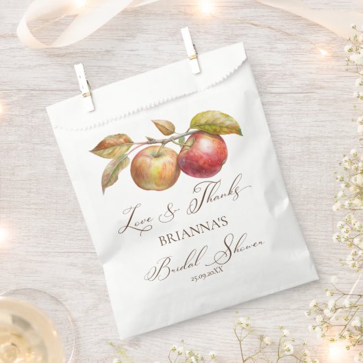 Appley immer nach Apfelfall Brautparty Gunst Geschenktütchen (Ausgeschnitten)