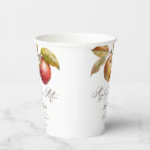 Appley immer nach Apfelfall Brautparty Pappbecher (Rechts)