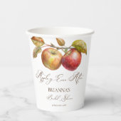 Appley immer nach Apfelfall Brautparty Pappbecher (Vorderseite)