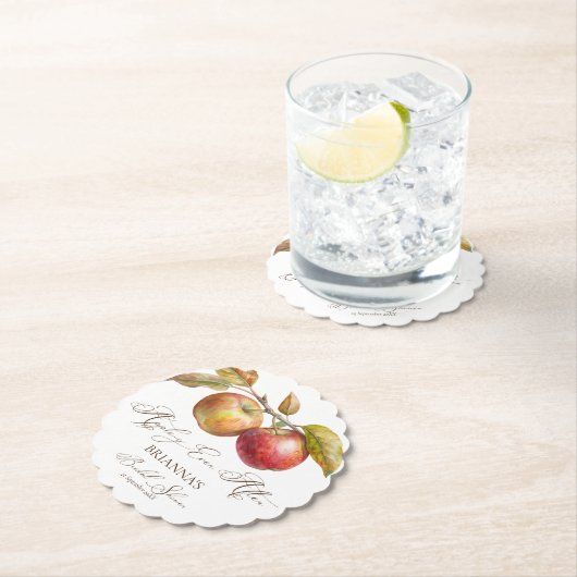 Appley immer nach Apfelfall Brautparty Untersetzer (Vor Ort)