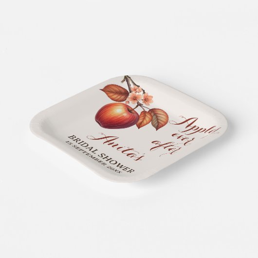 Appley immer nach Fall Brautparty Pappteller (Gewinkelt)