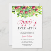Appley je nach Apple Fall Brautparty Einladung (Vorderseite)