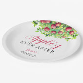 Appley je nach Apple Fall Brautparty Pappteller (Schrägansicht)