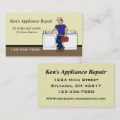 Appliance-Ersatzteildienstkarte Visitenkarte (Vorne/Hinten)