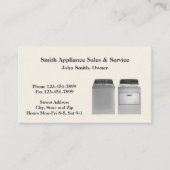 Appliance Sales and Repair Service-Visitenkarte Visitenkarte (Vorderseite)