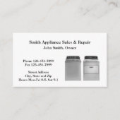 Appliance Sales and Repair Service-Visitenkarte Visitenkarte (Vorderseite)
