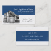 Appliance-Shop, Installation, Reparatur Visitenkarte (Vorne/Hinten)