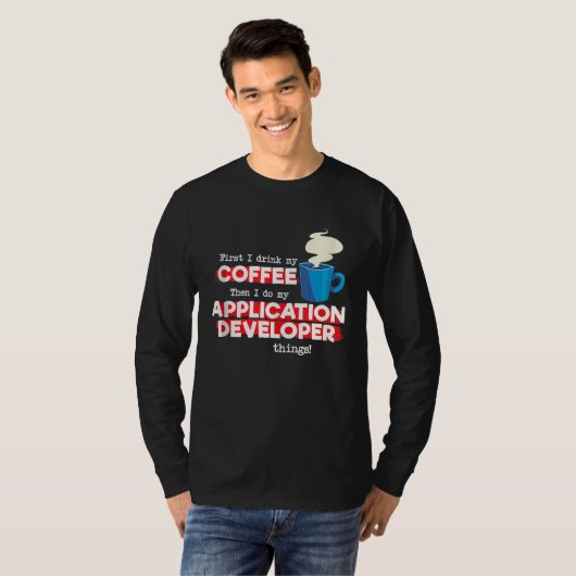 Application Developer and Coffee  Tank Top (Vorne ganz)