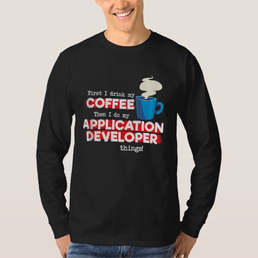 Application Developer and Coffee Tank Top (Vorderseite)