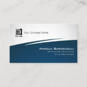 Application Developer Business Card Simple Zig Zag Visitenkarte (Vorderseite)