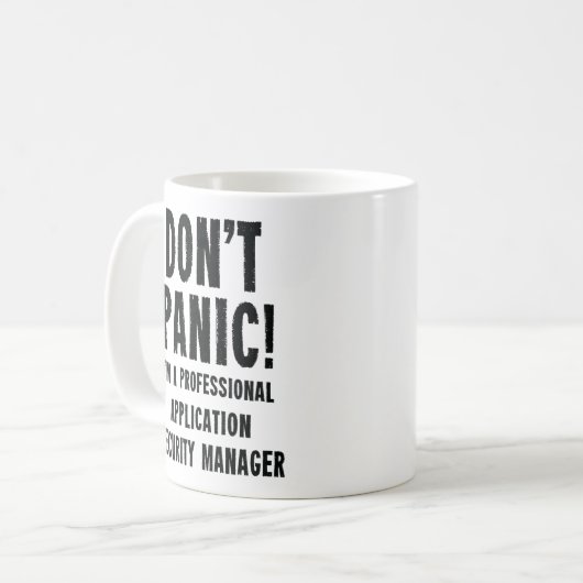 Application Security Manager Kaffeetasse (Vorderseite Links)