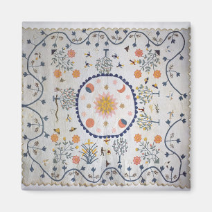 Applique Steppdecke mit Sun, Moon, Sterne Magnet