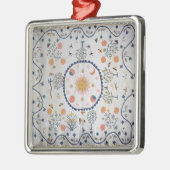 Applique Steppdecke mit Sun, Moon, Sterne Silbernes Ornament (Links)