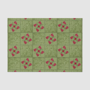 Applique Tulip Drehung Quilt-TISSUE WRAPPING PAPER Seidenpapier