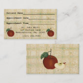 Appointment Apple-Doktors Visitenkarte Terminkarte (Vorne/Hinten)