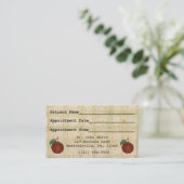 Appointment Apple-Doktors Visitenkarte Terminkarte (Stehend Vorderseite)