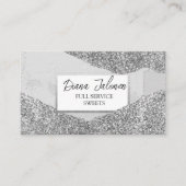 Appointment Reminder Abstract White Color Texture Visitenkarte (Vorderseite)
