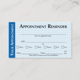 Appointment Reminder Cards with Kindness Message Telefonnummerkarte