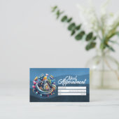 Appointment Reminder House Cleaning Housekeeping Visitenkarte (Stehend Vorderseite)