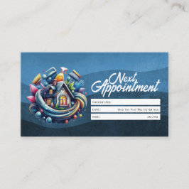 Appointment Reminder House Cleaning Housekeeping Visitenkarte