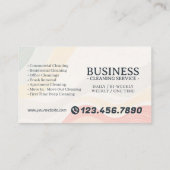 Appointment Reminder House Cleaning Housekeeping Visitenkarte (Rückseite)