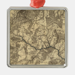 Appomattox Gerichtsgebäude, Virginia Ornament Aus Metall