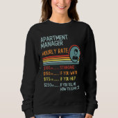 Appraiser Hourly Rate  Retro Job Title Sweatshirt (Vorderseite)