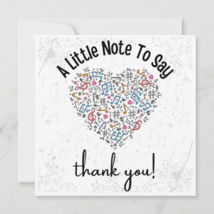 Appreciator Card für benutzerdefinierte Musiklehre